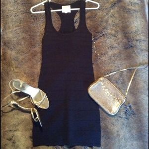 LBD little black dress with racer back date dress